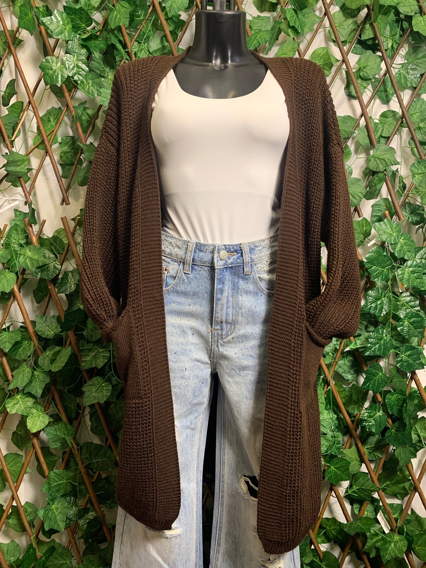 Cardigan lunga oversize