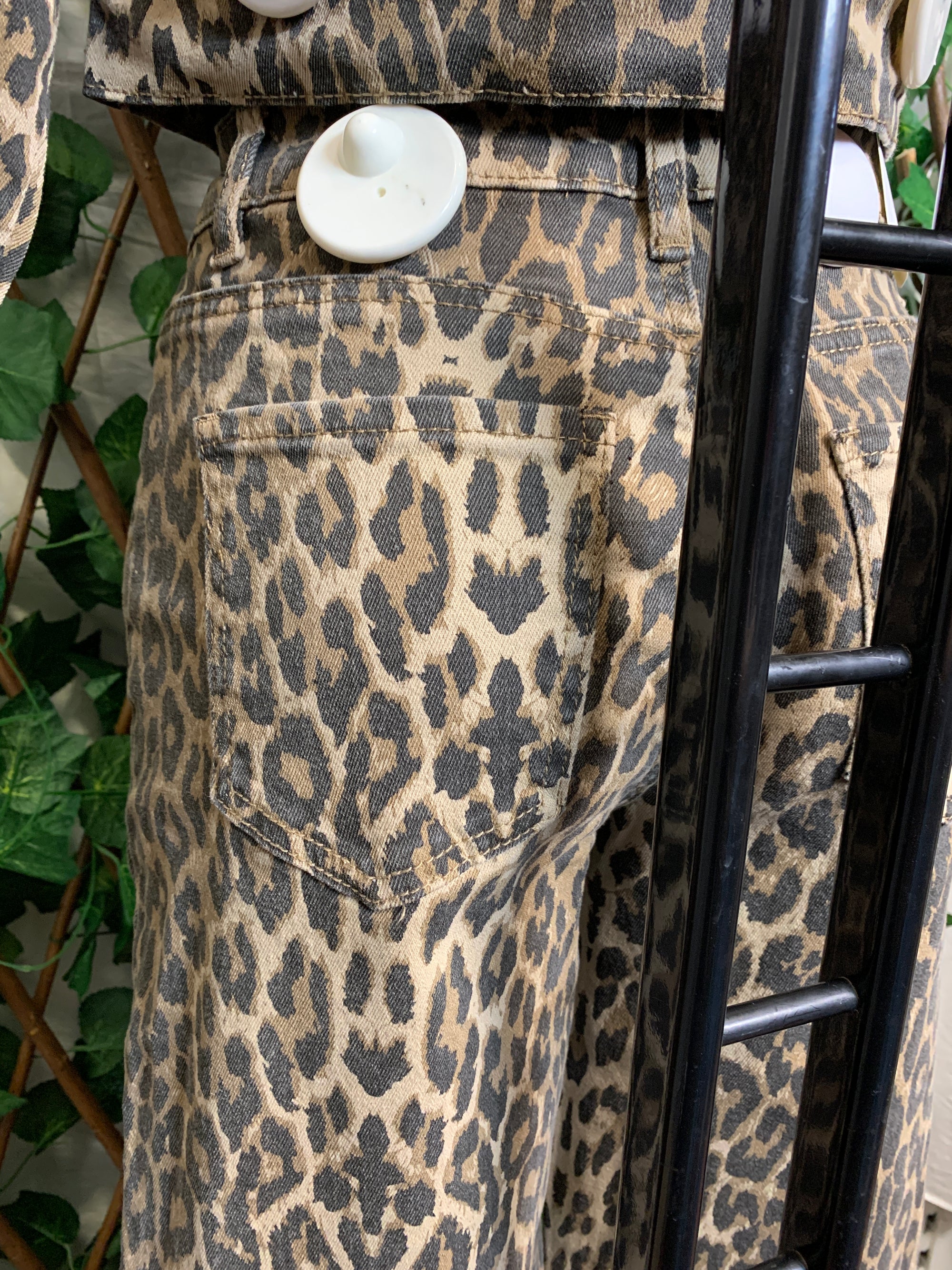 Leopard print suit