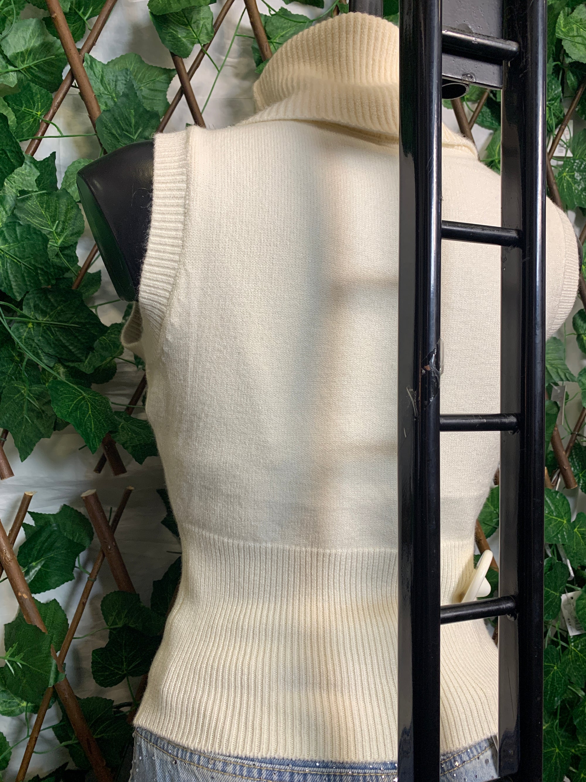 Top in maglia a collo alto