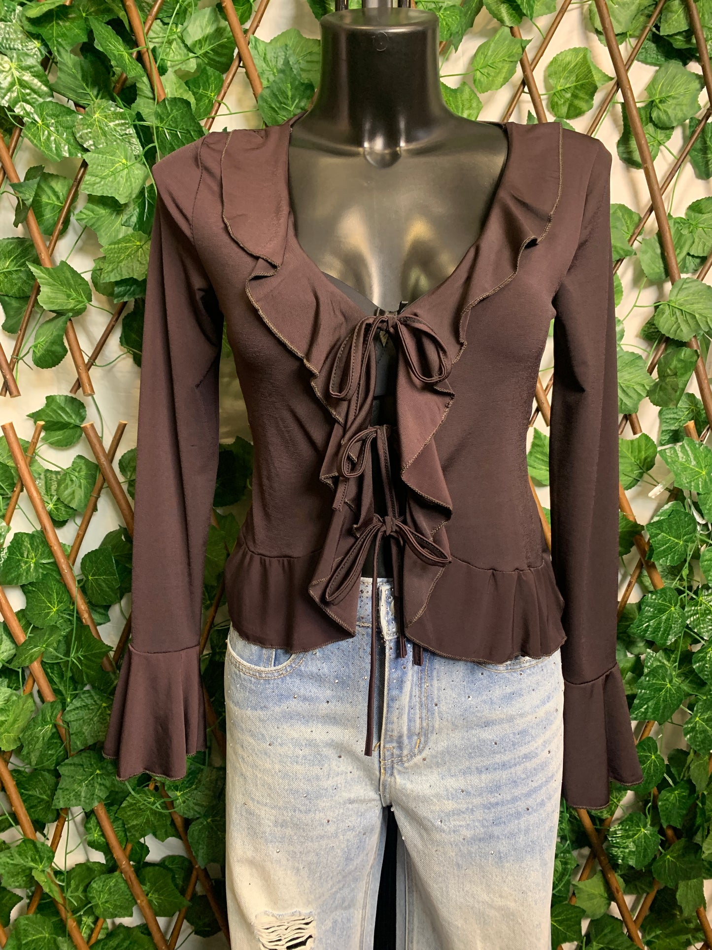 Top with ruffles and laces