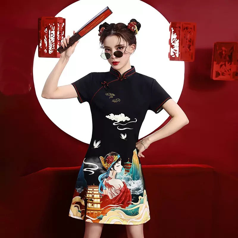 “Qi pao” - Vestito orientale cinese corto