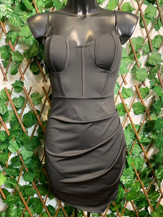 Vestito corto a corpetto