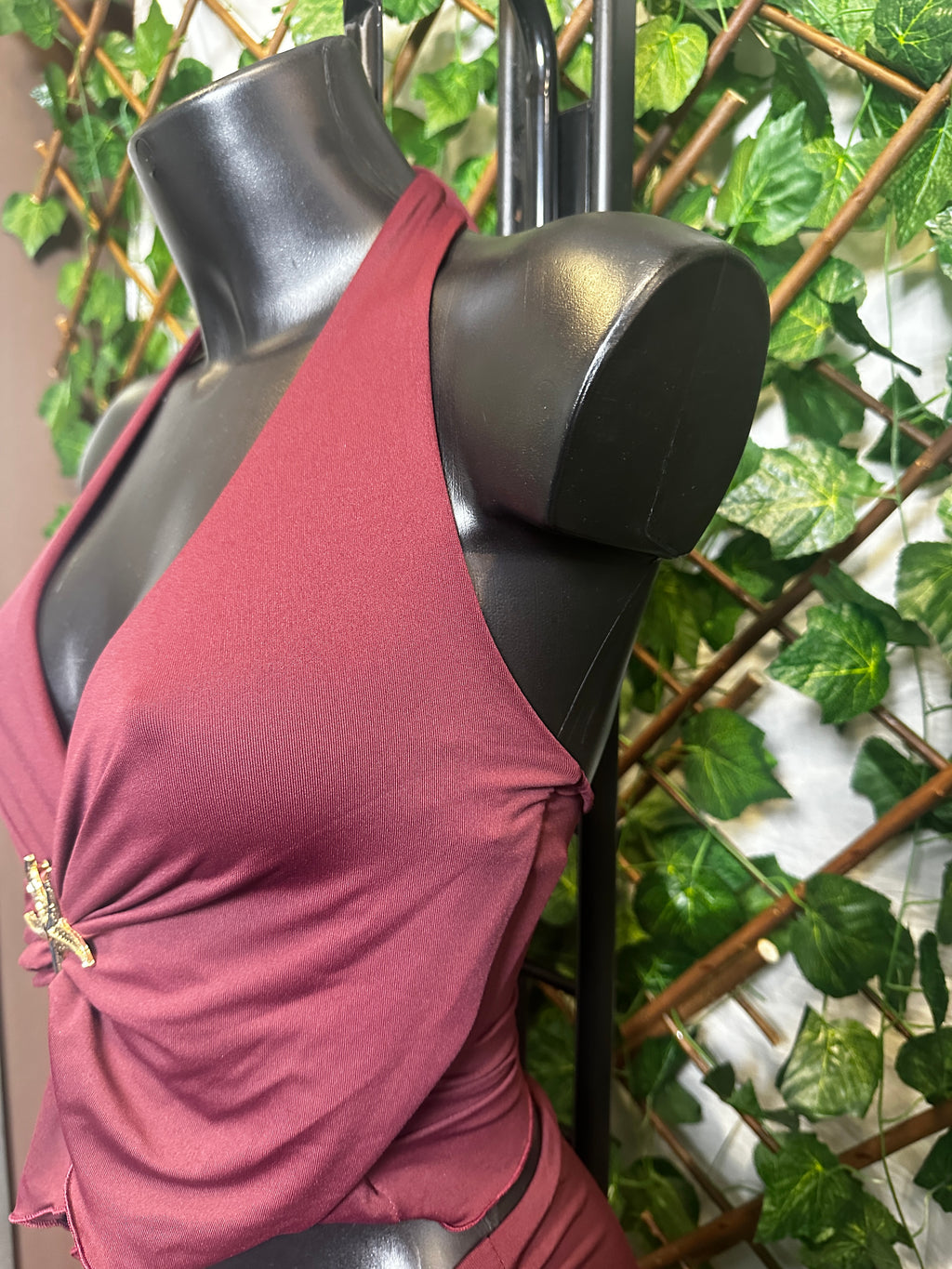 Top scollato e gonna con arricciatura con dettaglio stella marina | taglia unica
