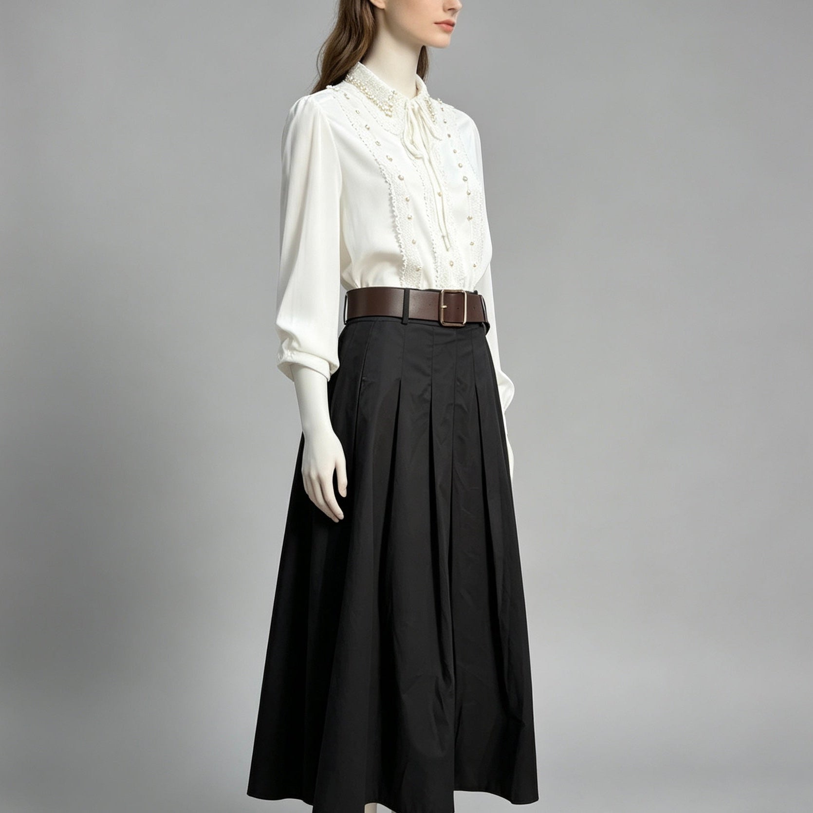 gonna lunga con cintura - BERLY MODA 