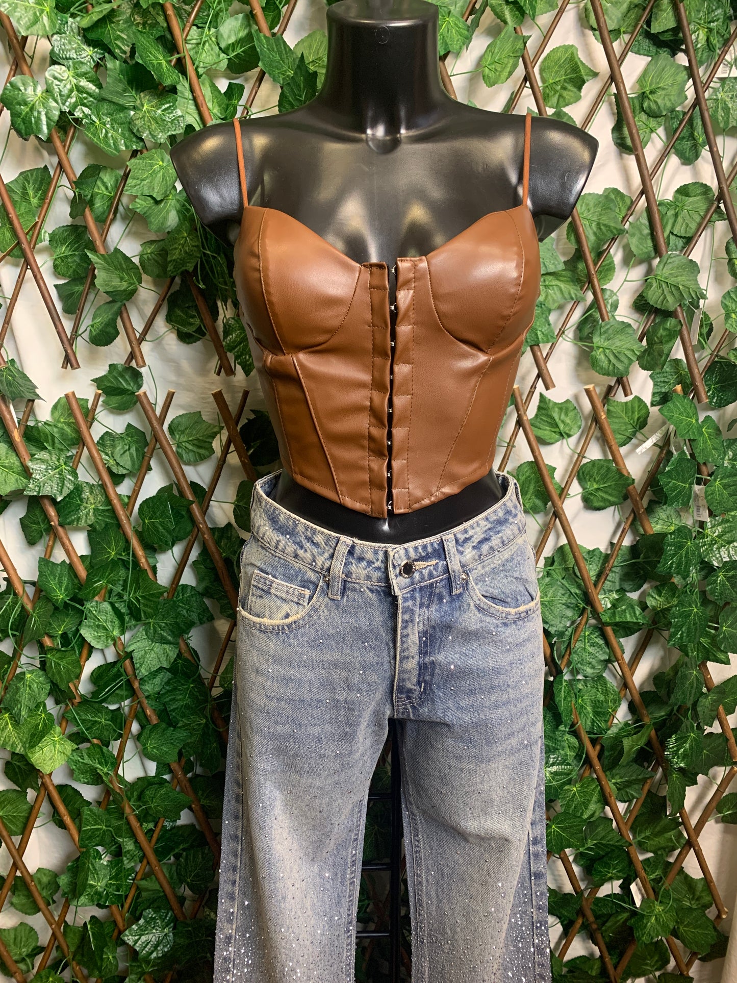 Leather bodice