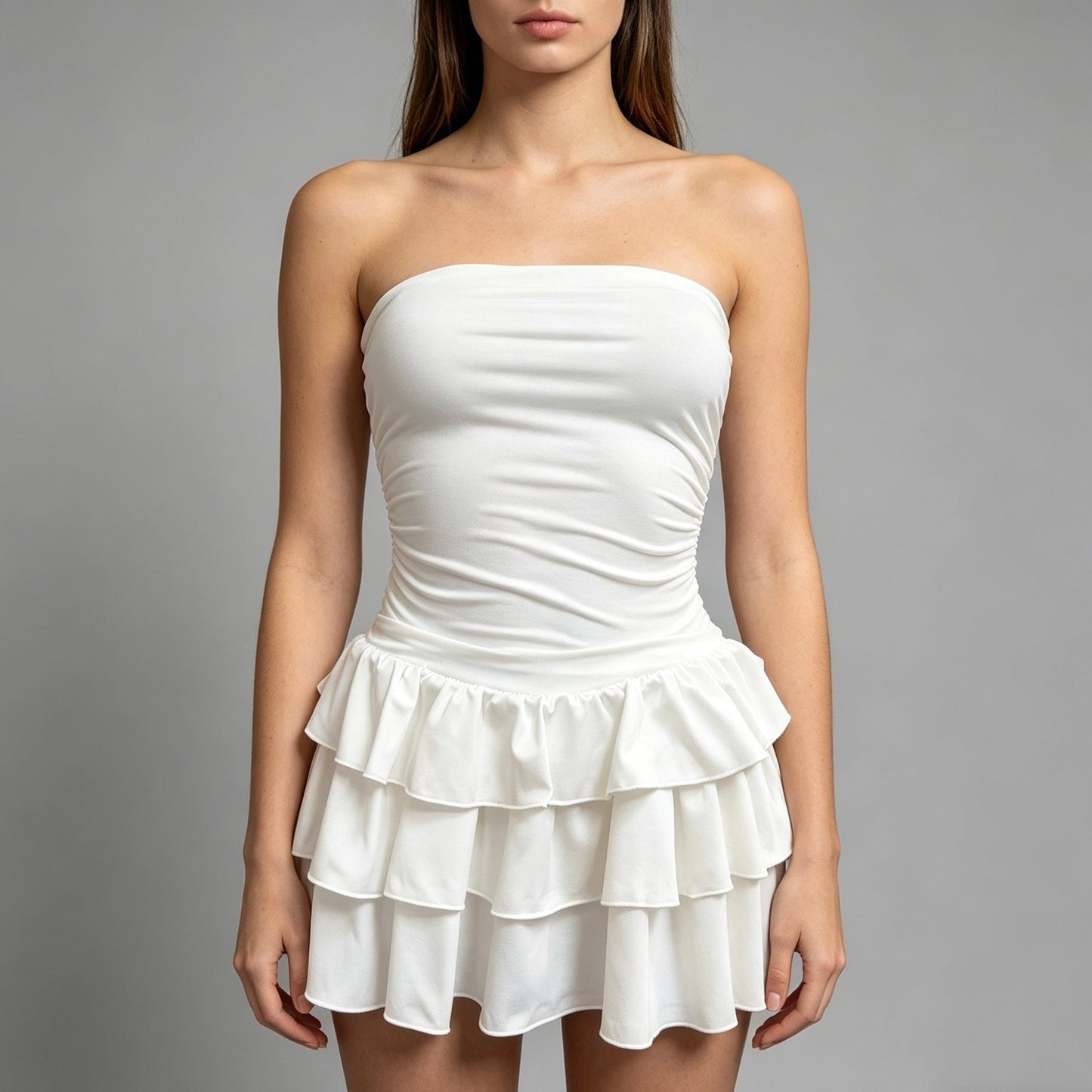 Vestito corto a fascia - BERLY MODA 