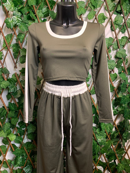 Tuta completa con top corto