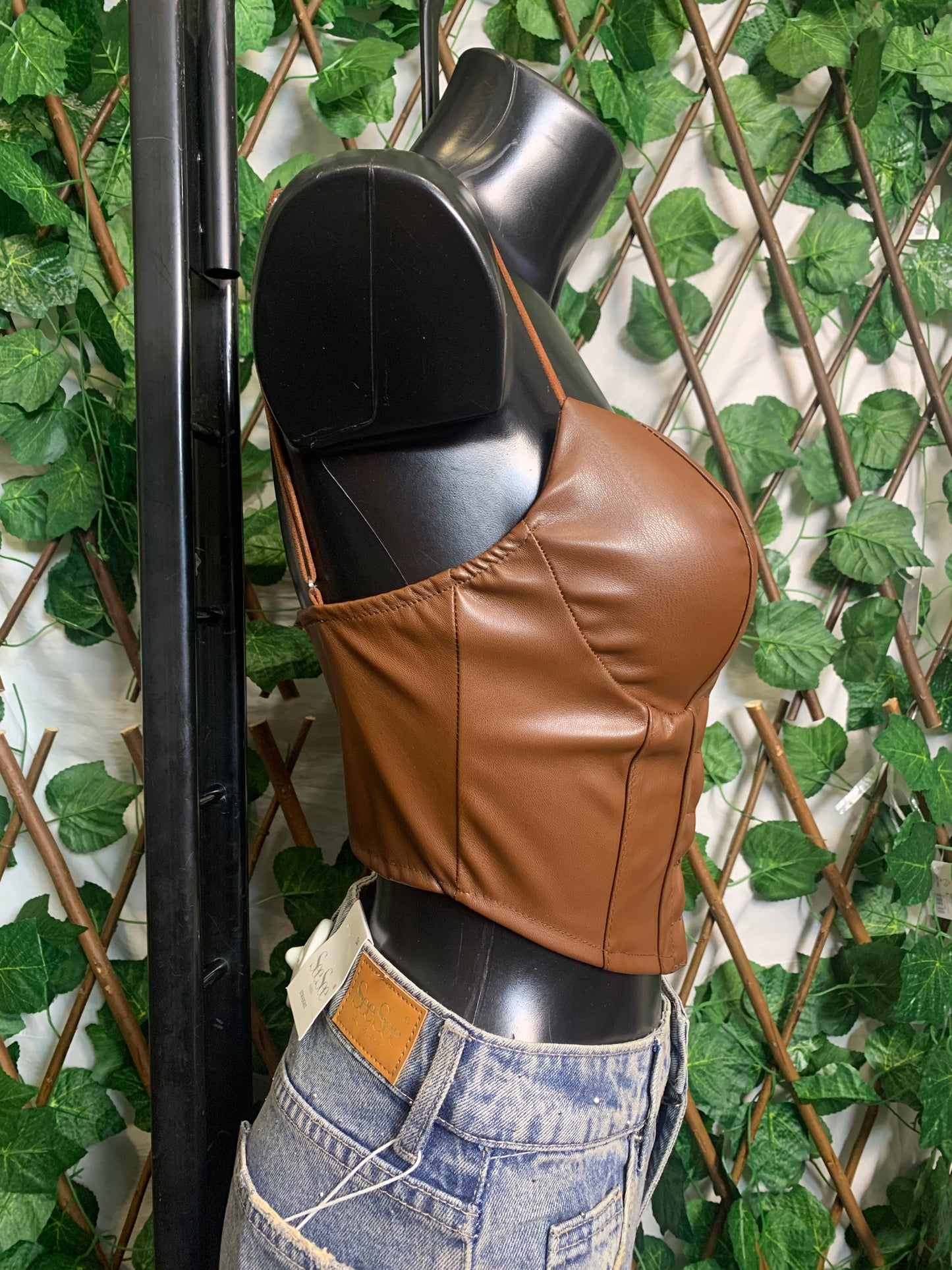 Leather bodice