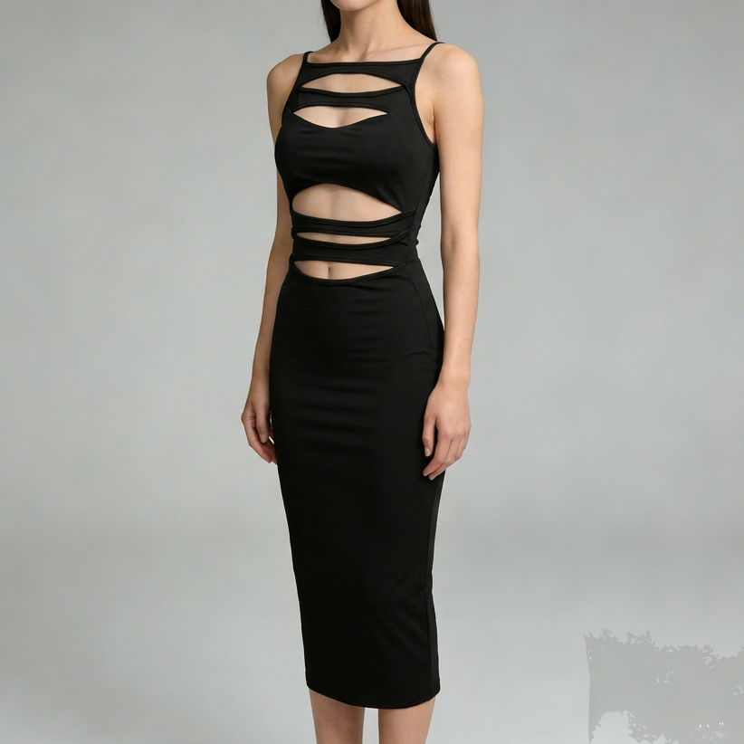 Abito Midi "Siren Cut-out" – Seduzione e Stile Contemporaneo - BERLY MODA 