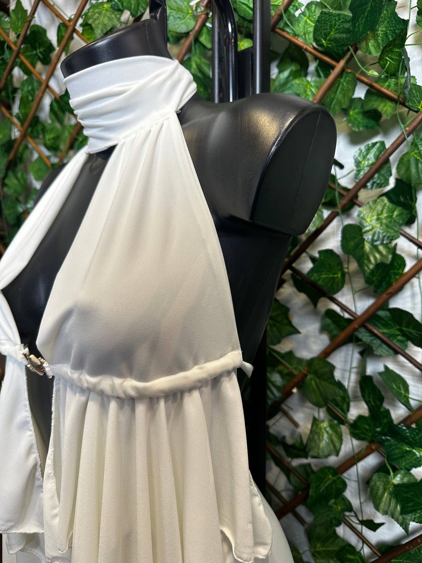 Completo top e gonna con dettaglio conchiglia