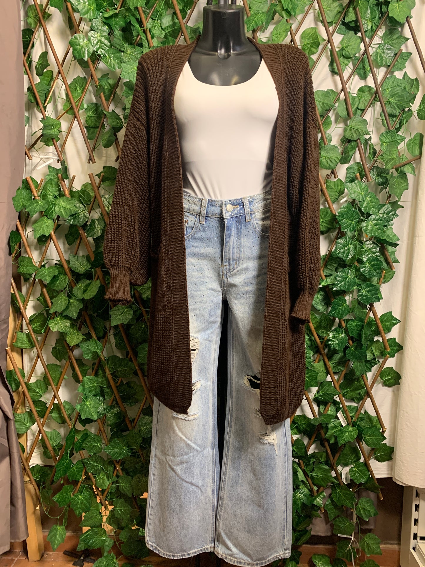 Cardigan lunga oversize