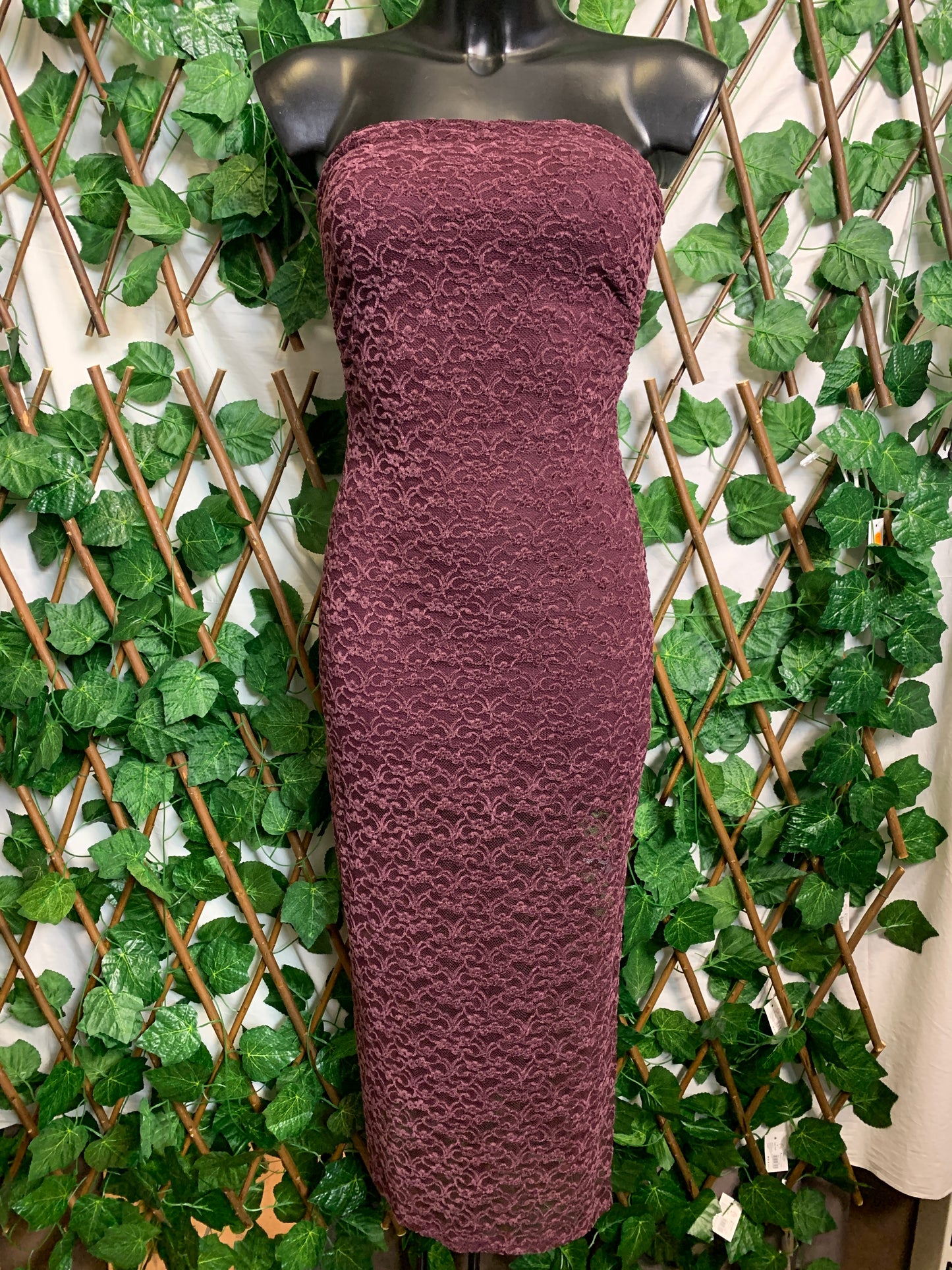 Vestito lungo a fascia aderente