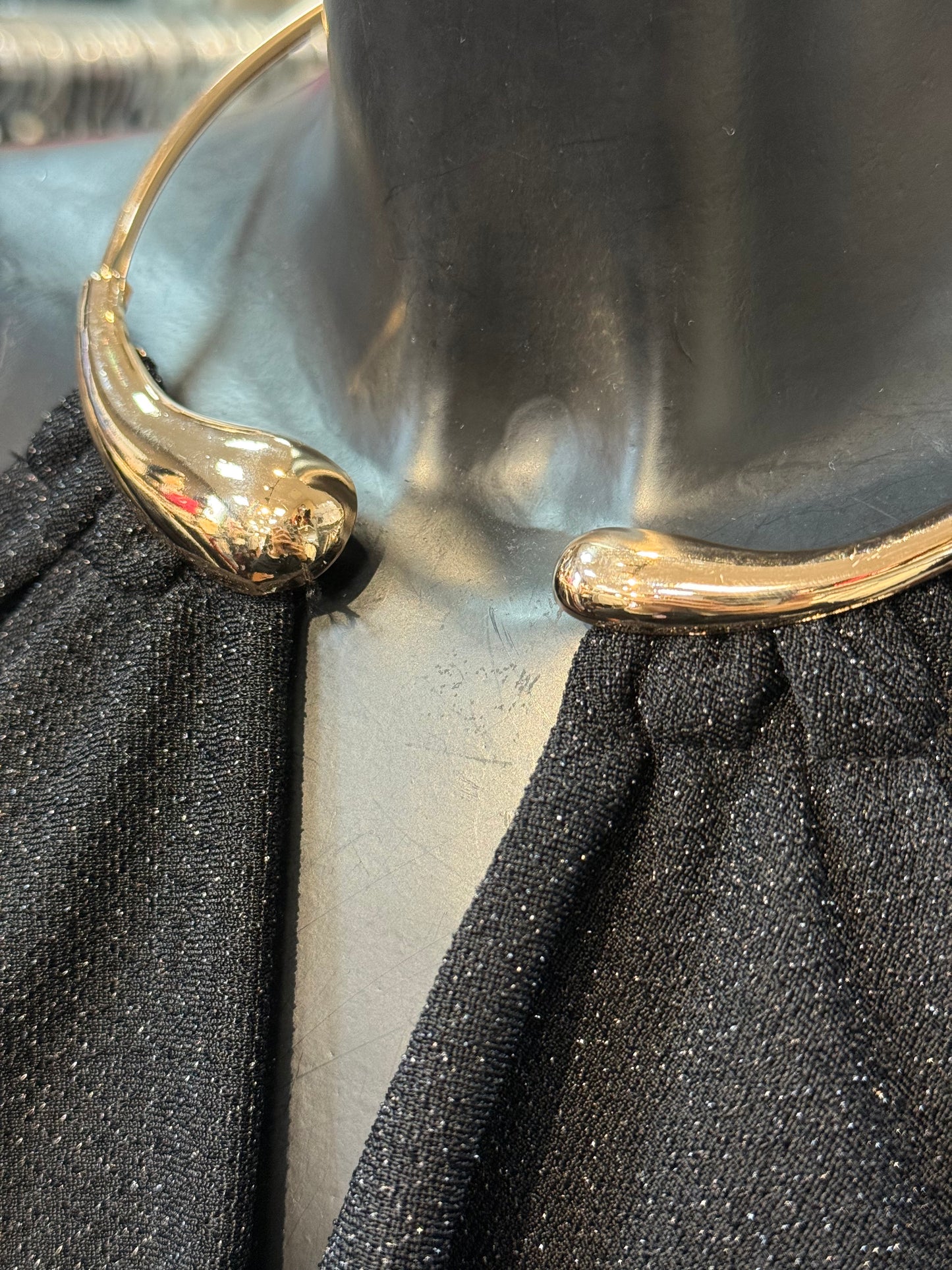 Glitter Halter Mini Dress with Necklace Detail – LIQUID LIGHT ✨🖤