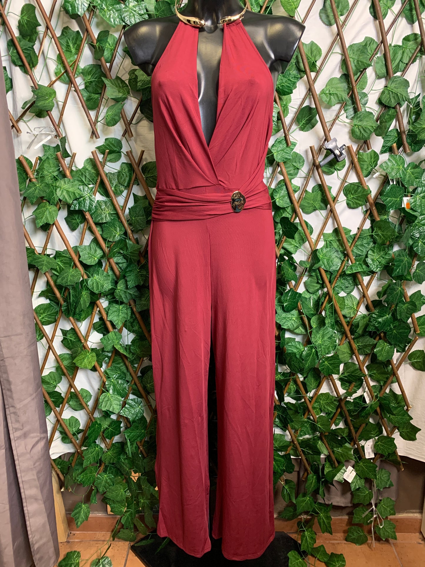 Jumpsuit with gold details