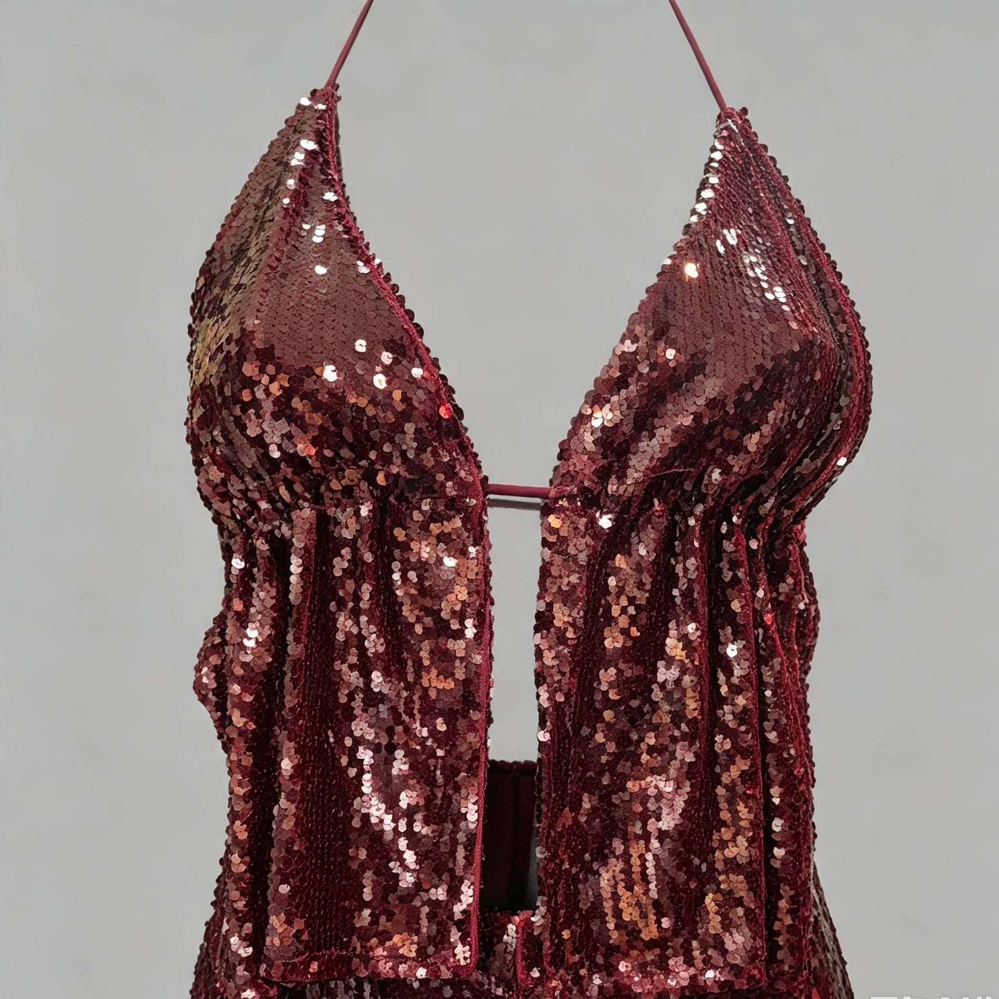 Top paillettes