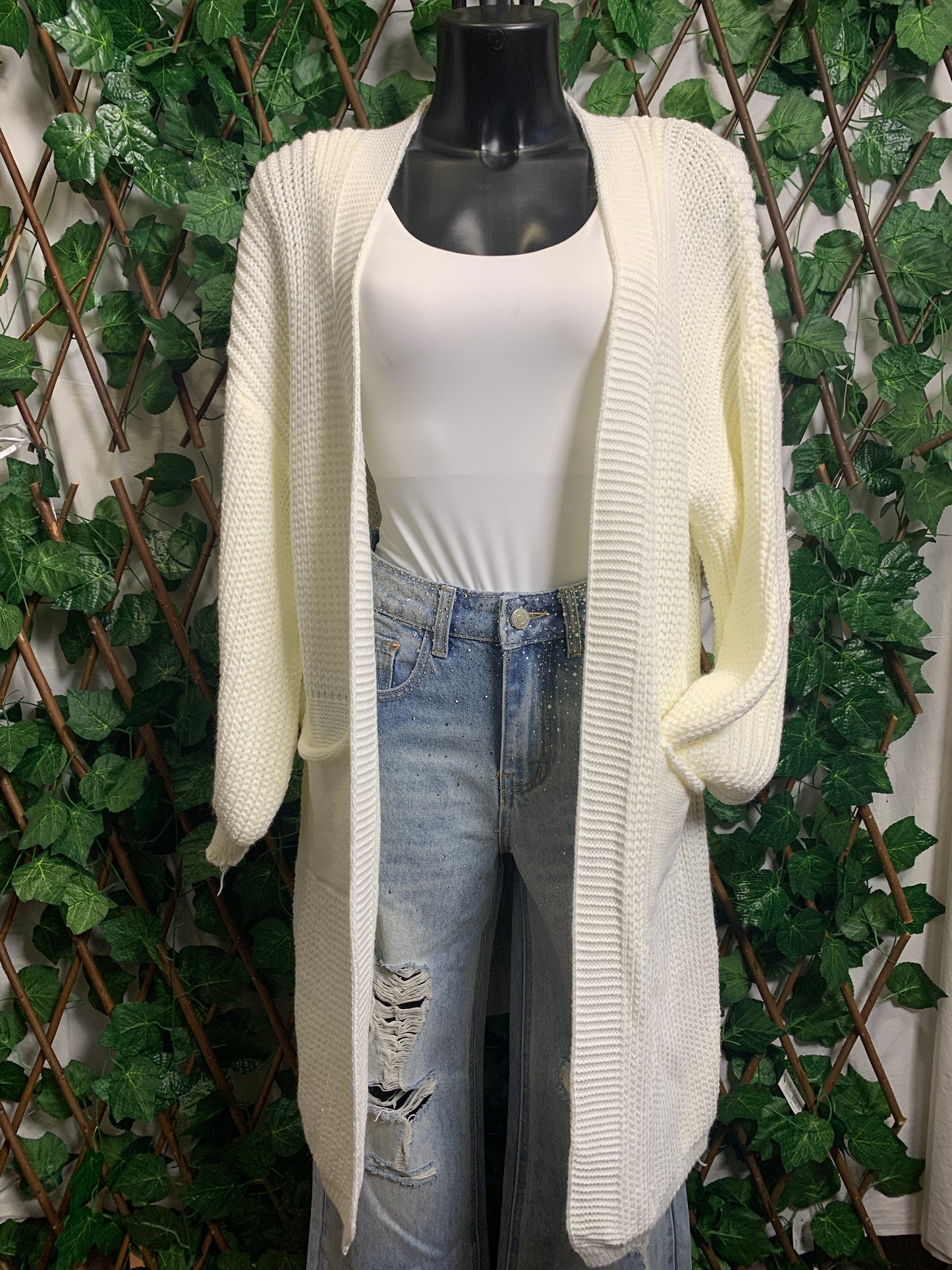 Cardigan lunga oversize