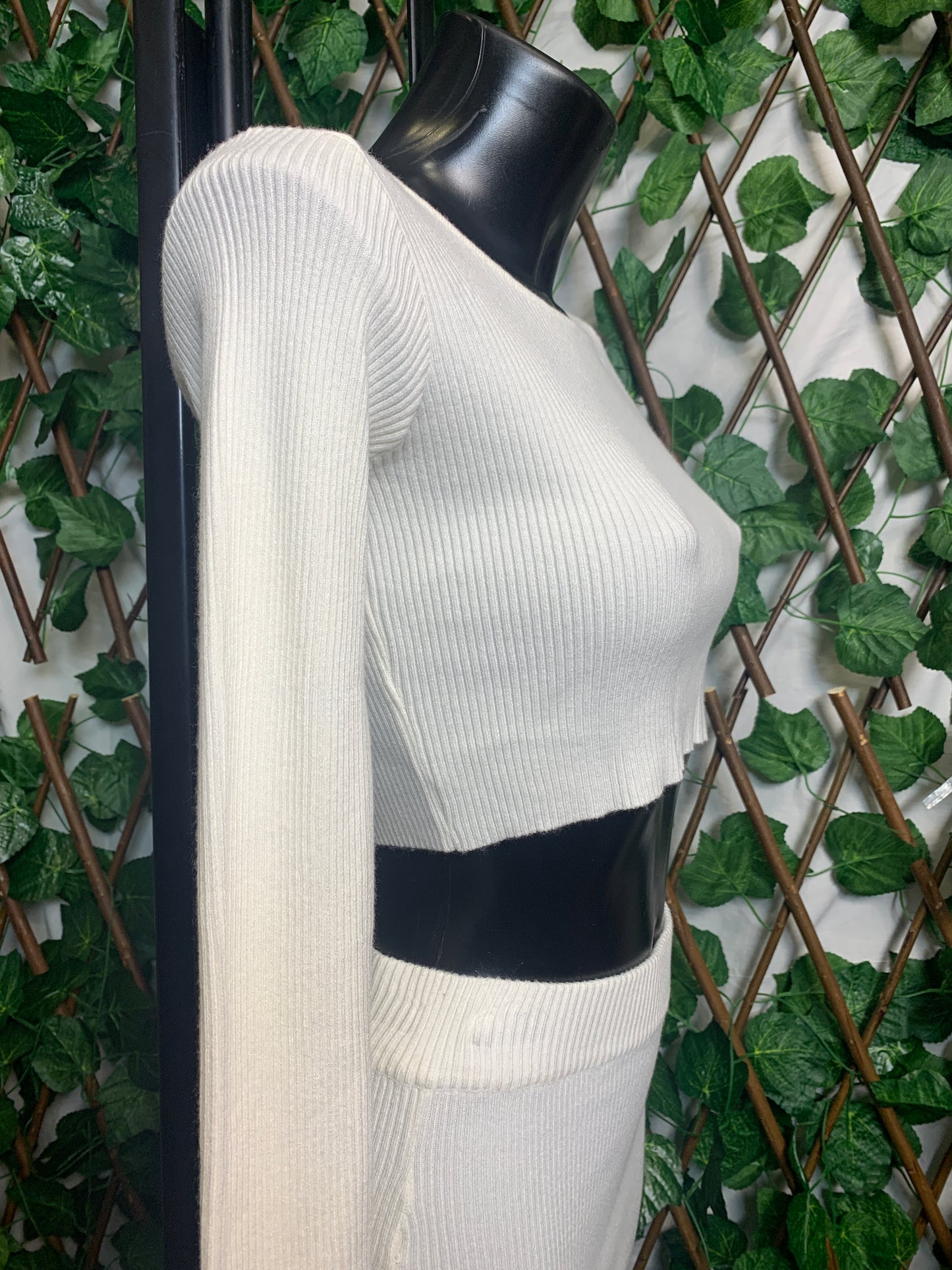 Completo in maglia a gonna lunga