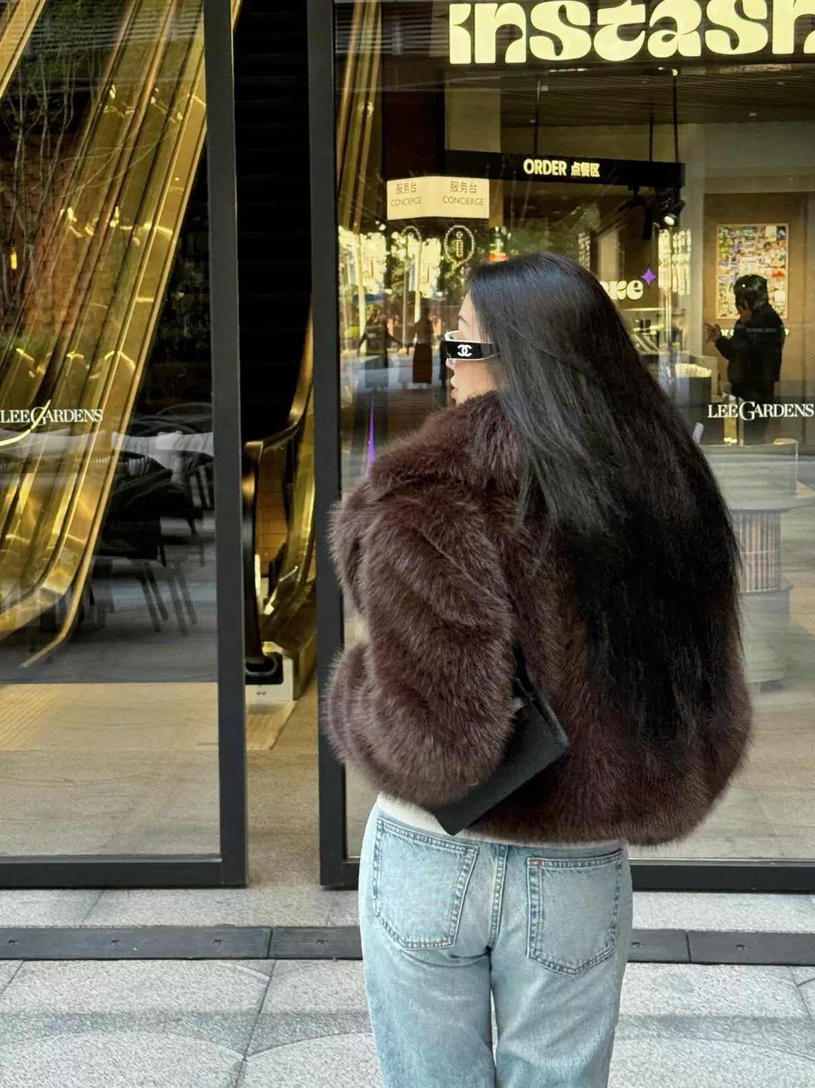 Short fur jacket