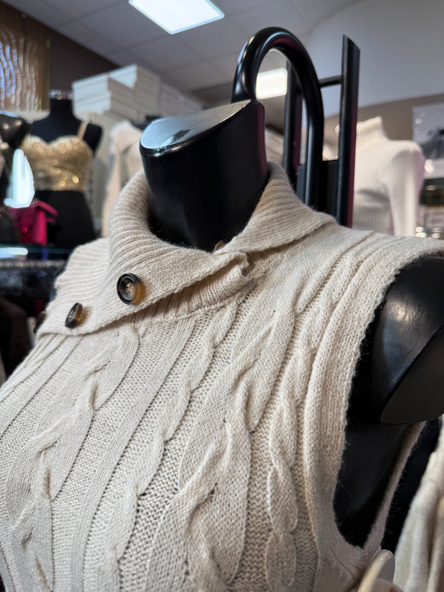 Knitted mini dress with split sleeves – MYSTERIOUS GLACIAL ❄️🔥