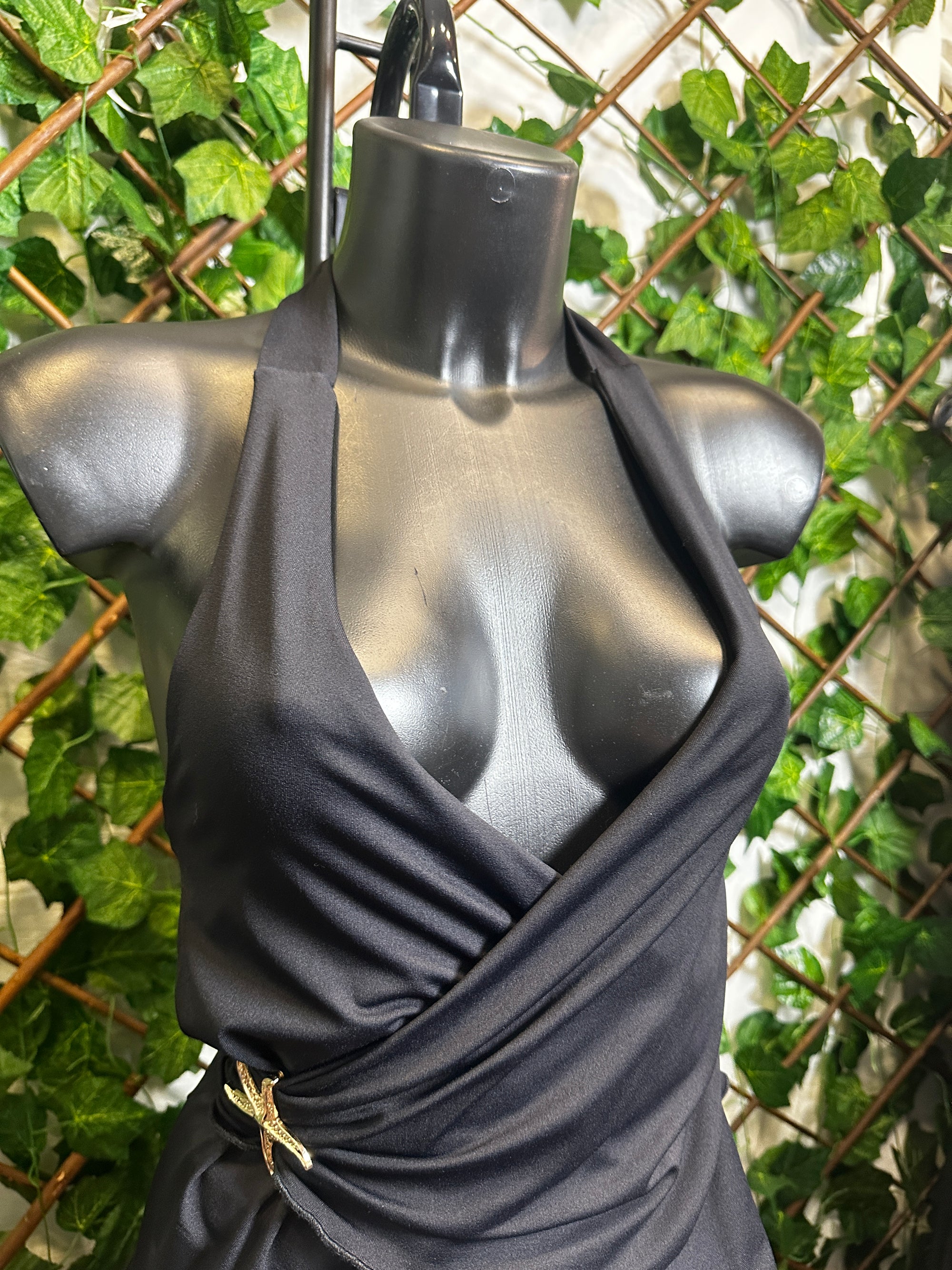 Top scollato e gonna con arricciatura con dettaglio stella marina | taglia unica