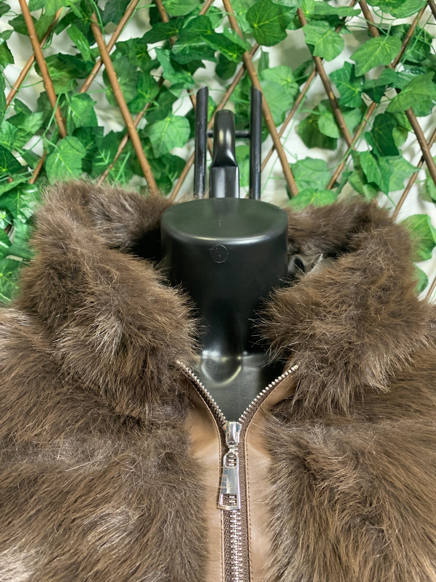 Plush jacket with pocket