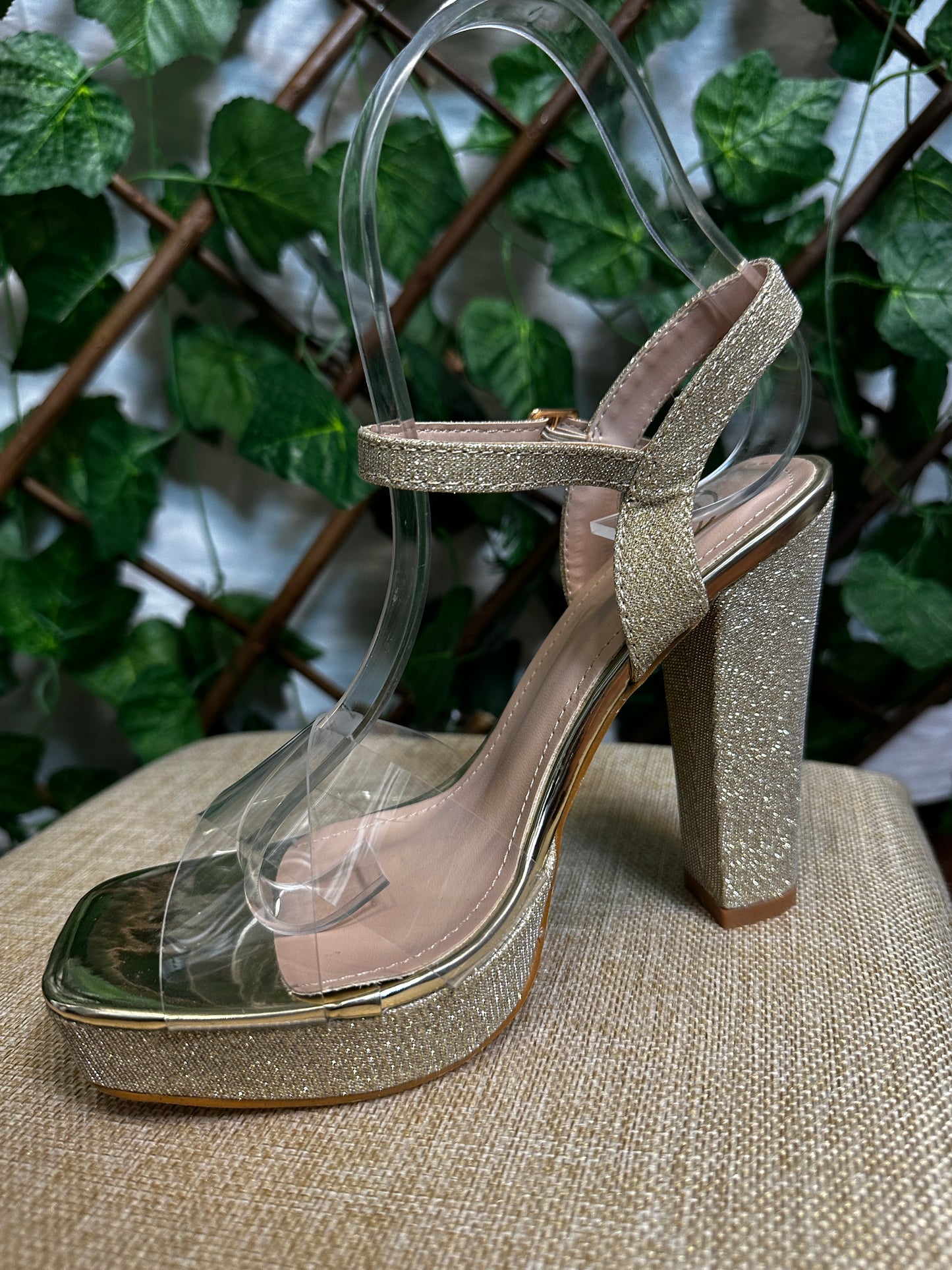 Transparent half heels (10.5cm)