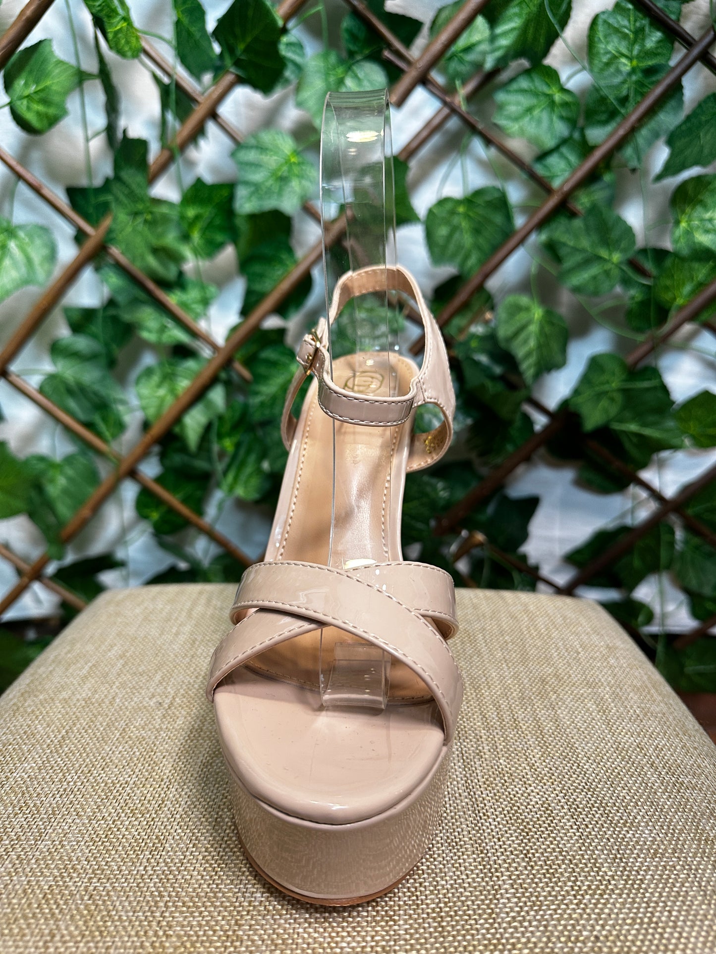 High polished block heels (9.5 inch heel)