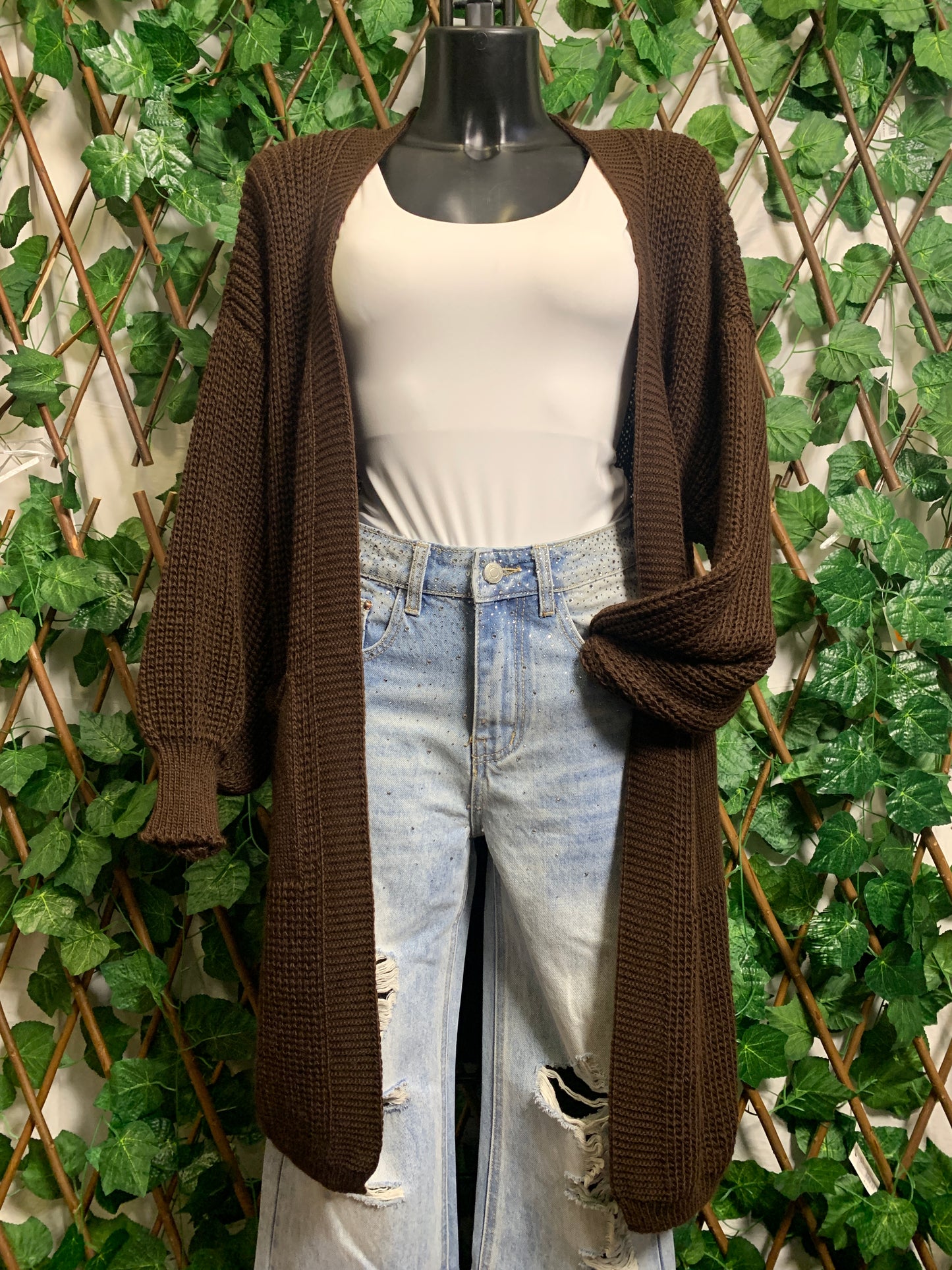 Cardigan lunga oversize