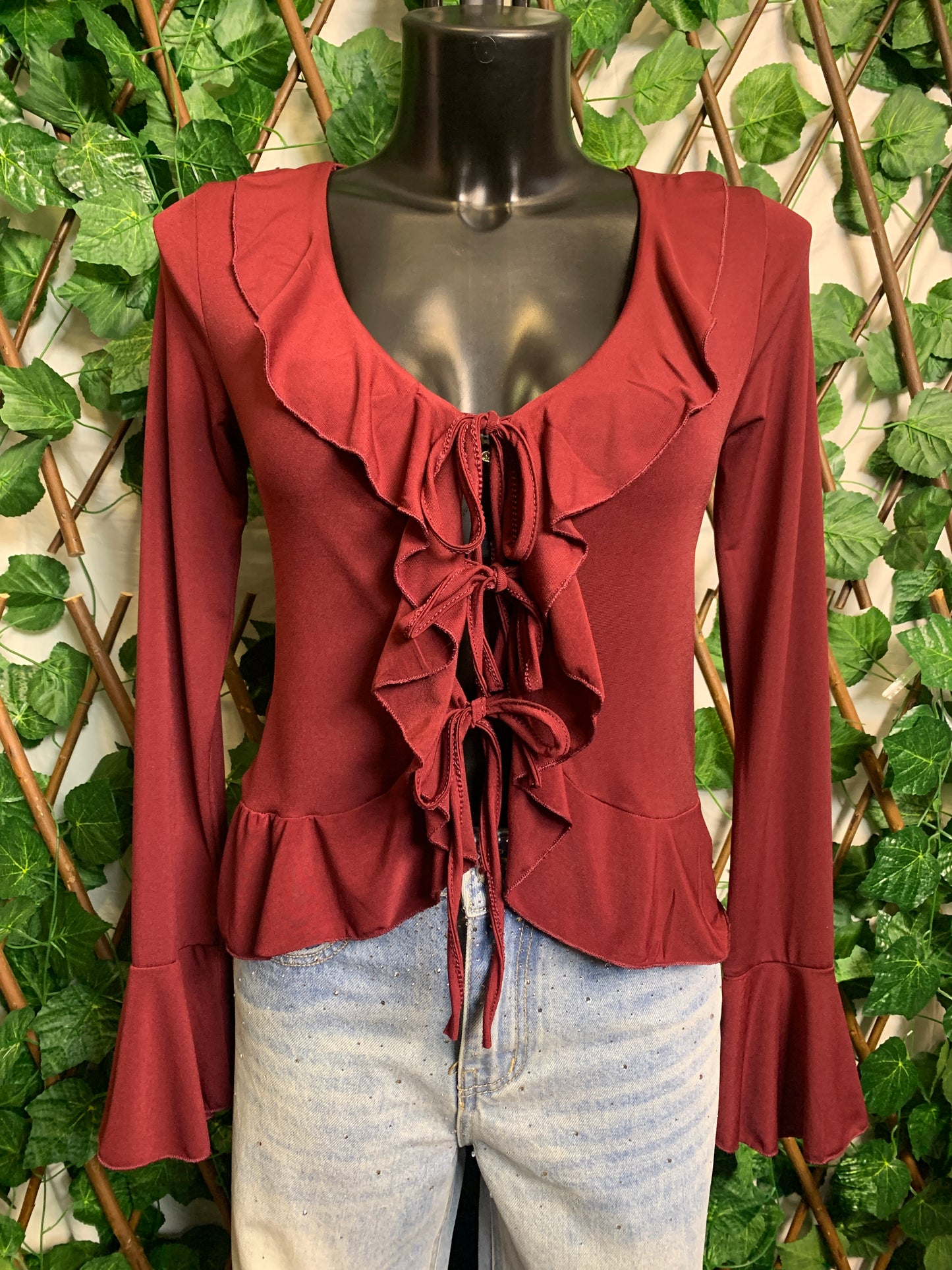 Top with ruffles and laces