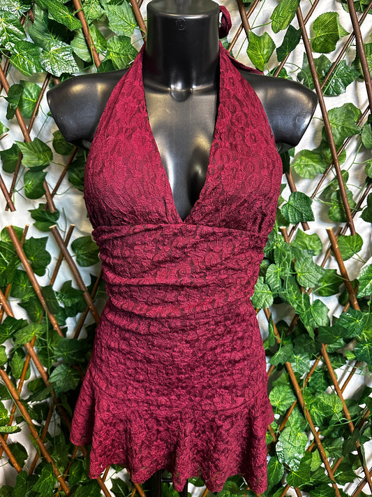 Modello crepe: scollato profondo con le coppe e la schiena scoperta, con i pantaloncini dentro | taglia unica