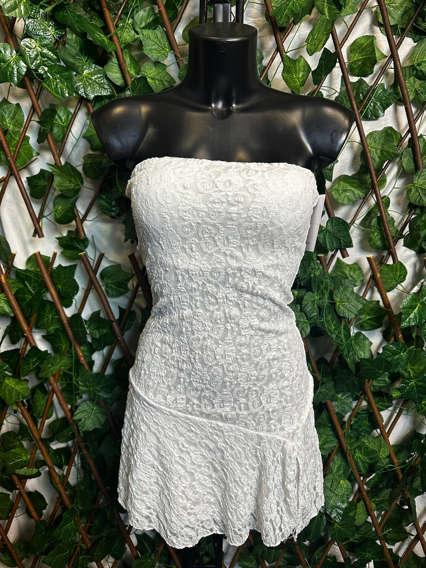 Crepe Dress: Short Dress with Cups | One Size