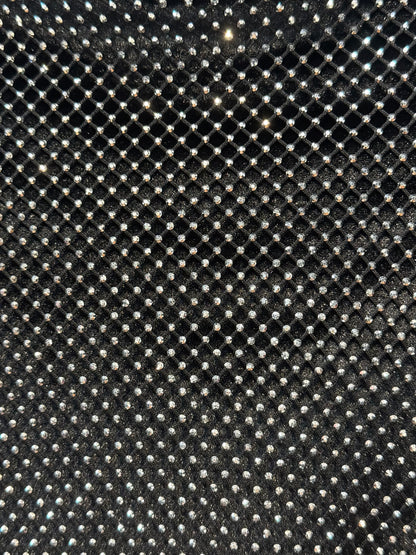 Mini-abito in rete metallica con strass – DISCOTECA ETERNA 💎✨