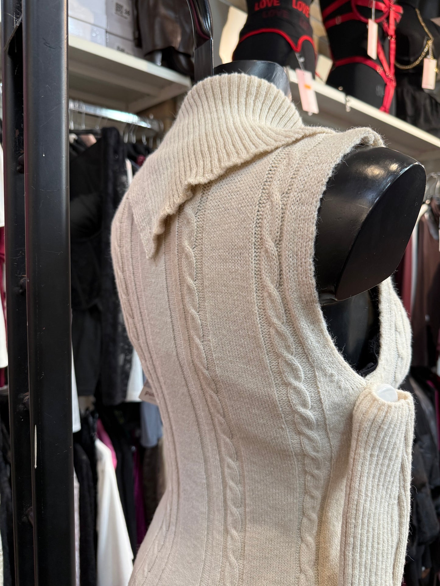 Knitted mini dress with split sleeves – MYSTERIOUS GLACIAL ❄️🔥