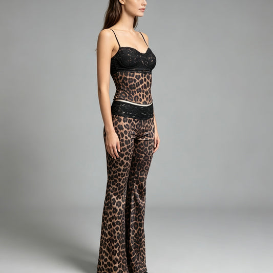Completo in leopardato
