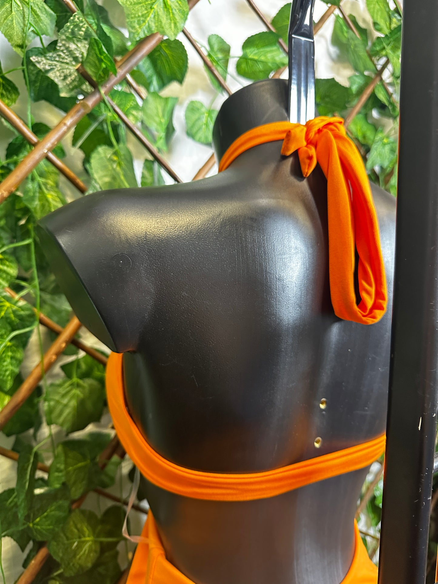 Summer dress with golden sun detail and open back | one size