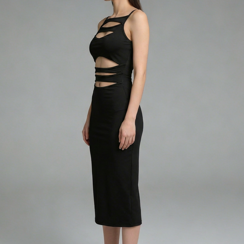 Abito Midi "Siren Cut-out" – Seduzione e Stile Contemporaneo - BERLY MODA 