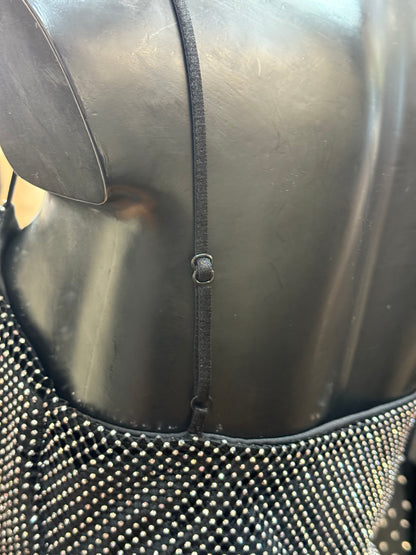 Mini-abito in rete metallica con strass – DISCOTECA ETERNA 💎✨