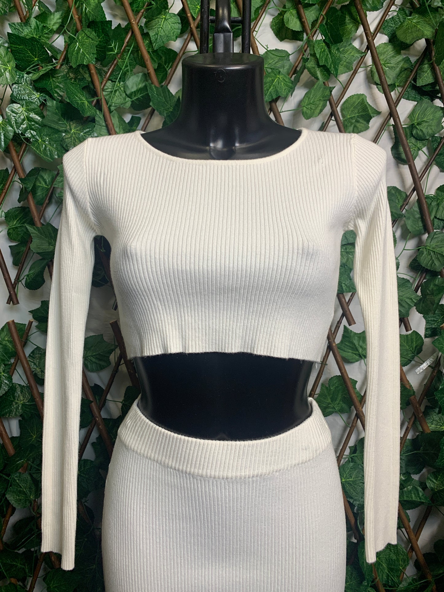 Completo in maglia a gonna lunga