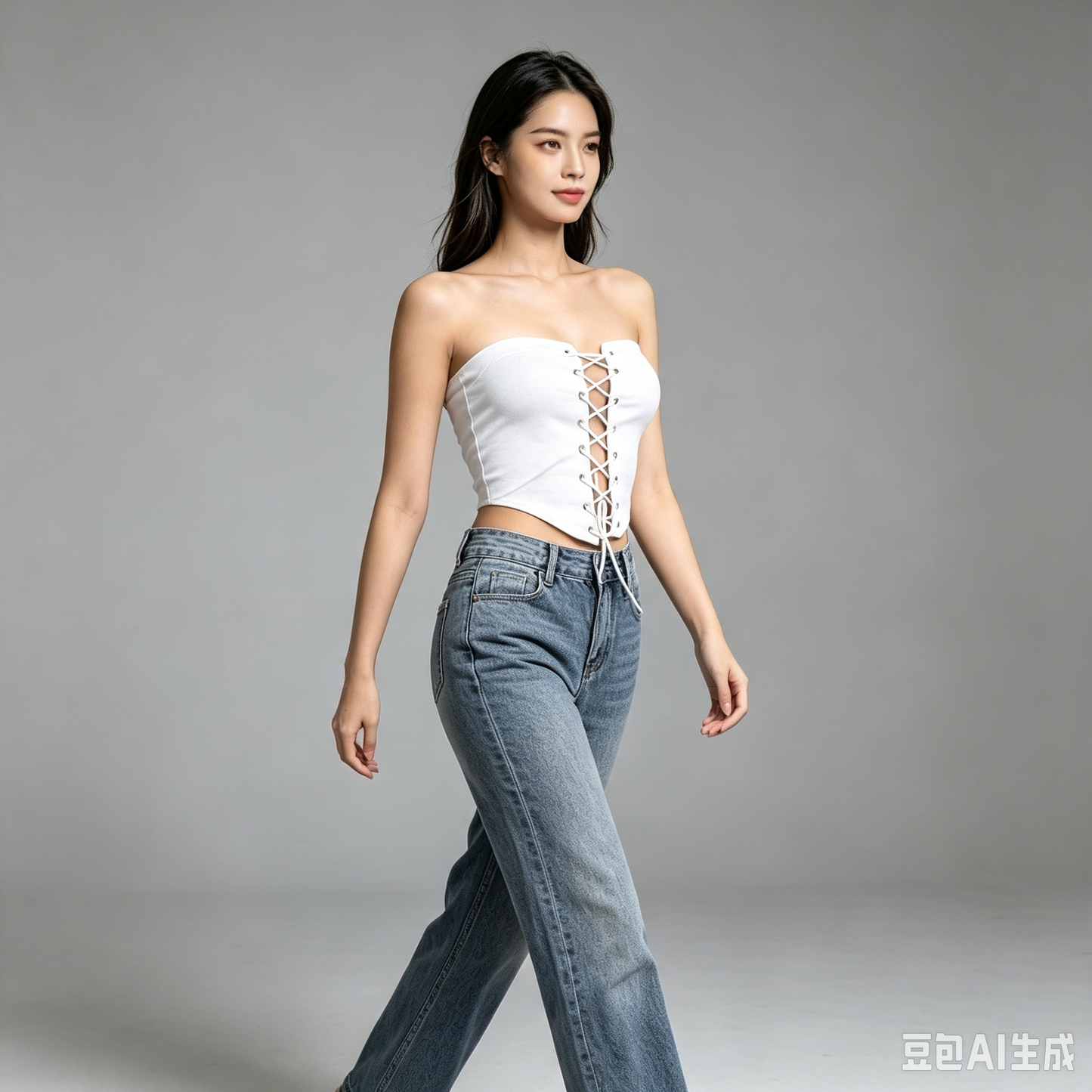 Corsetto bianco elegante