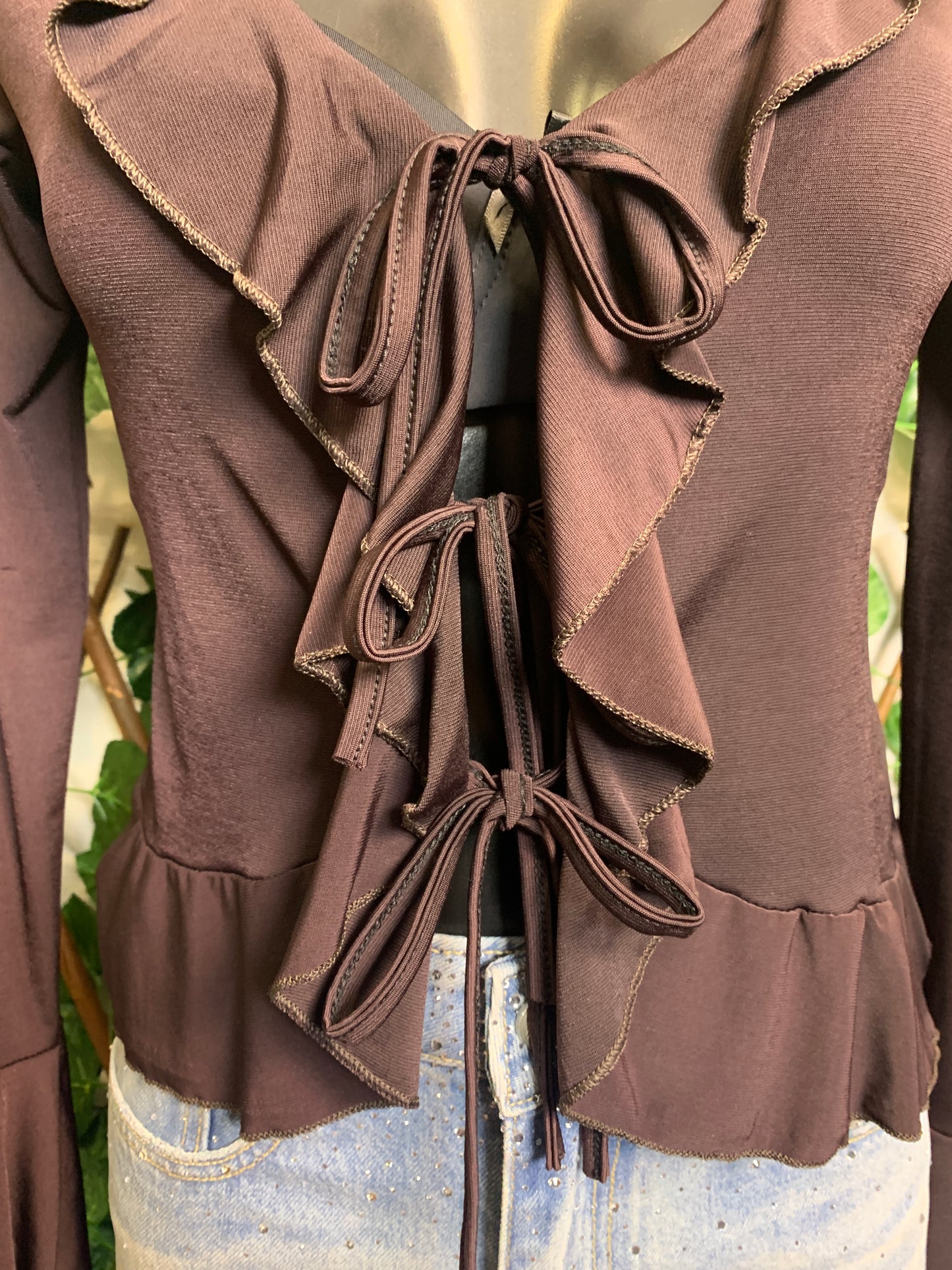 Top with ruffles and laces