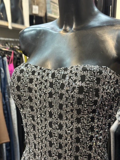 Mini-abito a fascia full paillettes – GALAXY SHOCK 💎✨