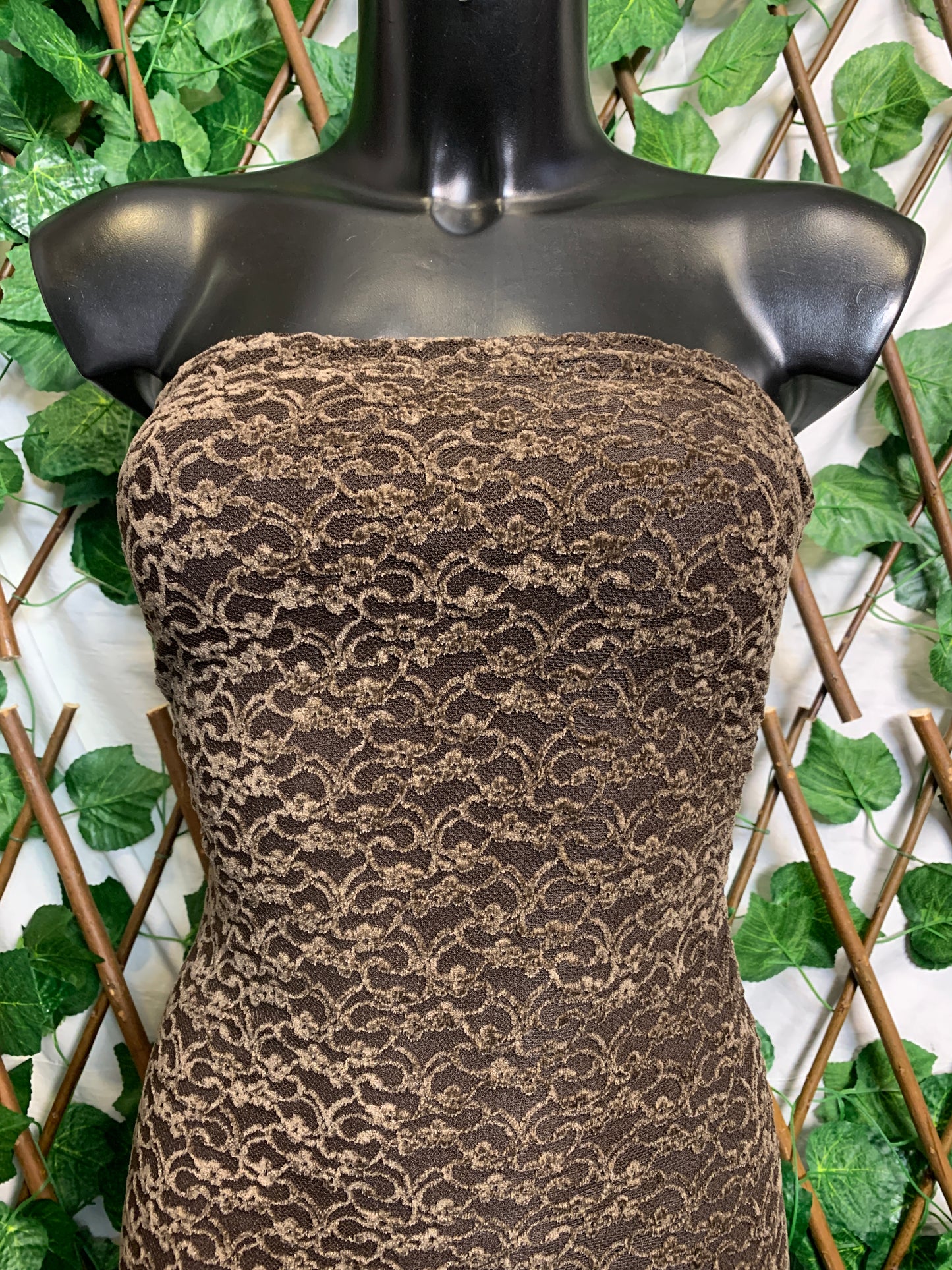 Vestito lungo a fascia aderente