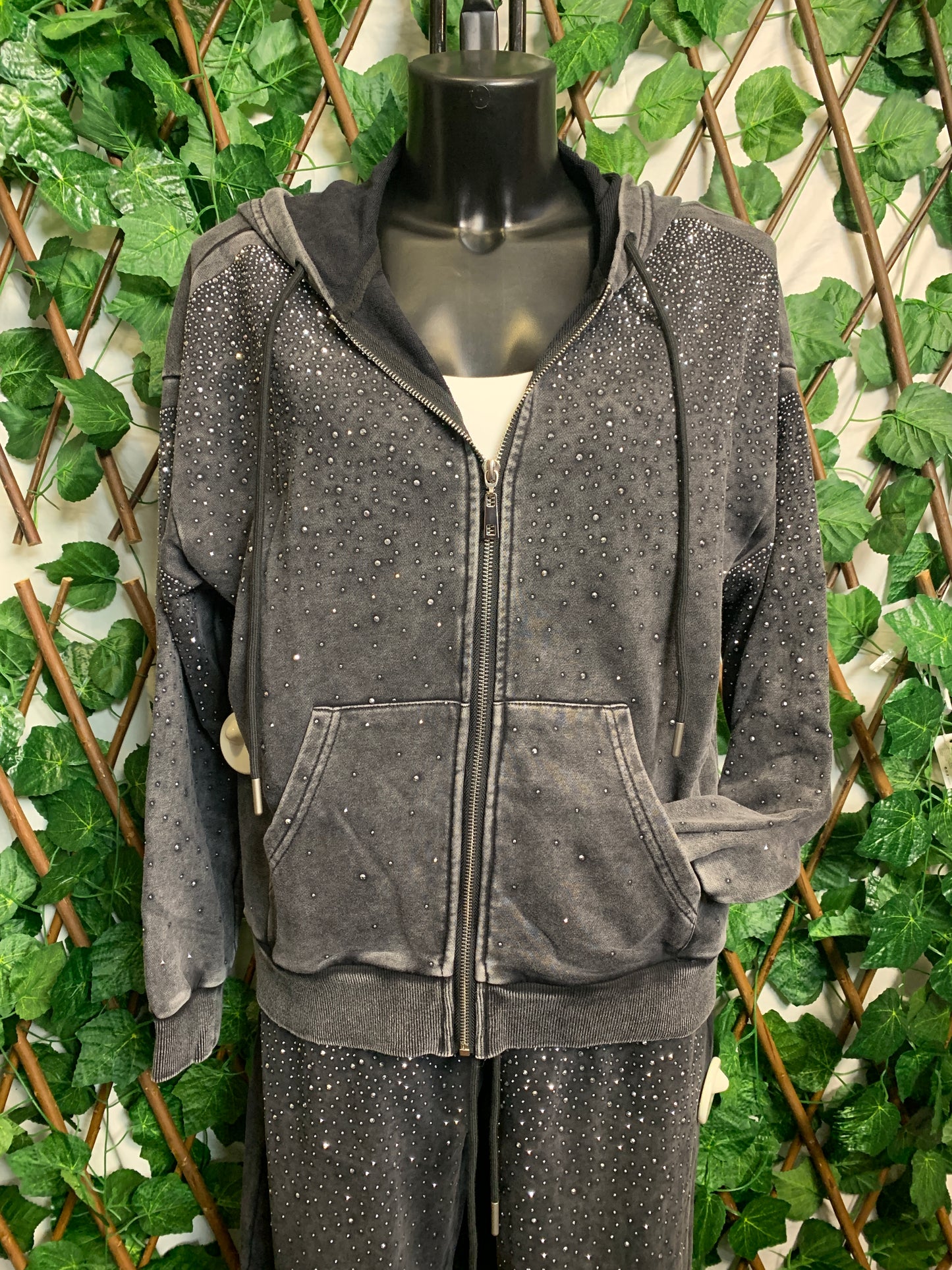 Completo casual con brillantini