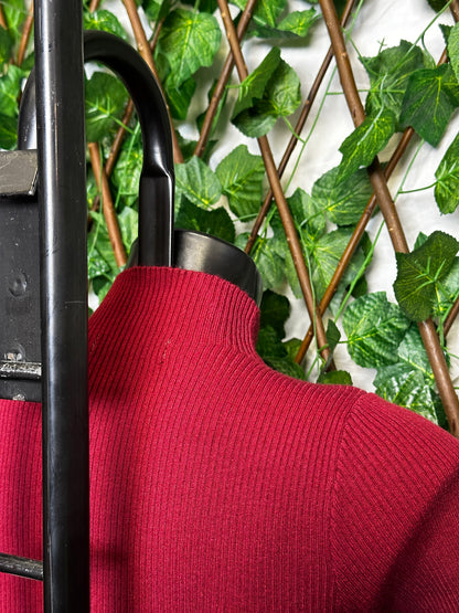 Maglione lungo con le maniche corte