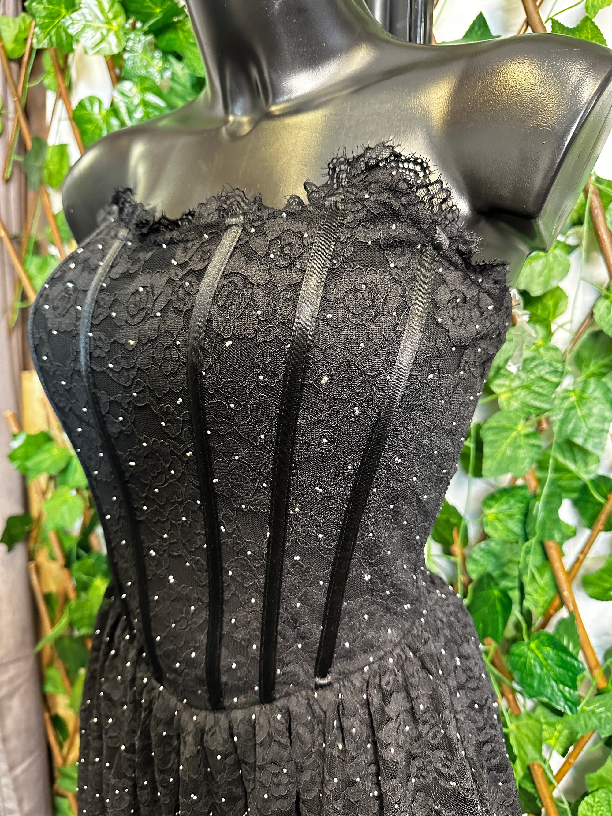 Vestito corto in pizzo | taglia unica
