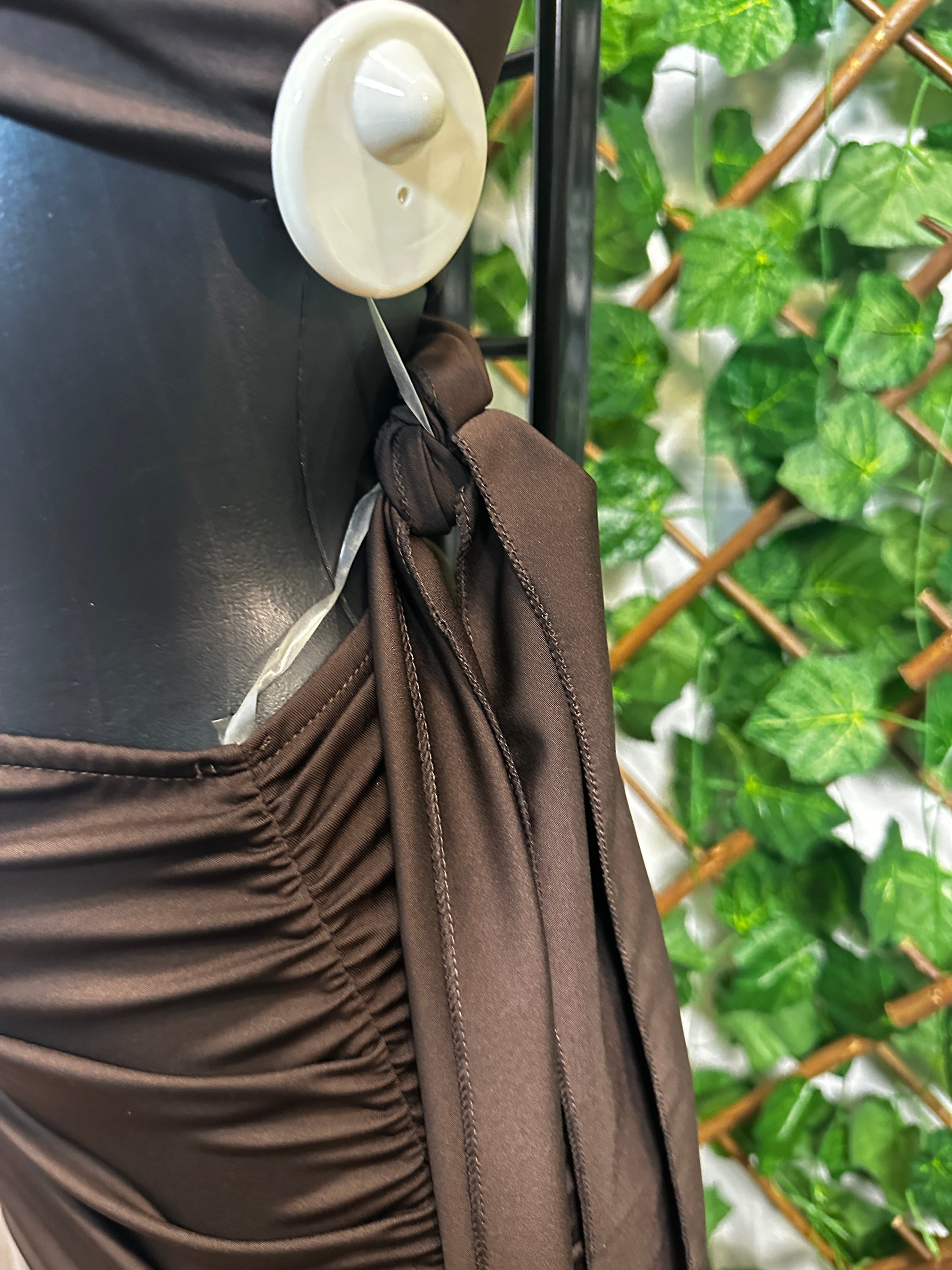 Vestito corto  con cerchio cristallizzato