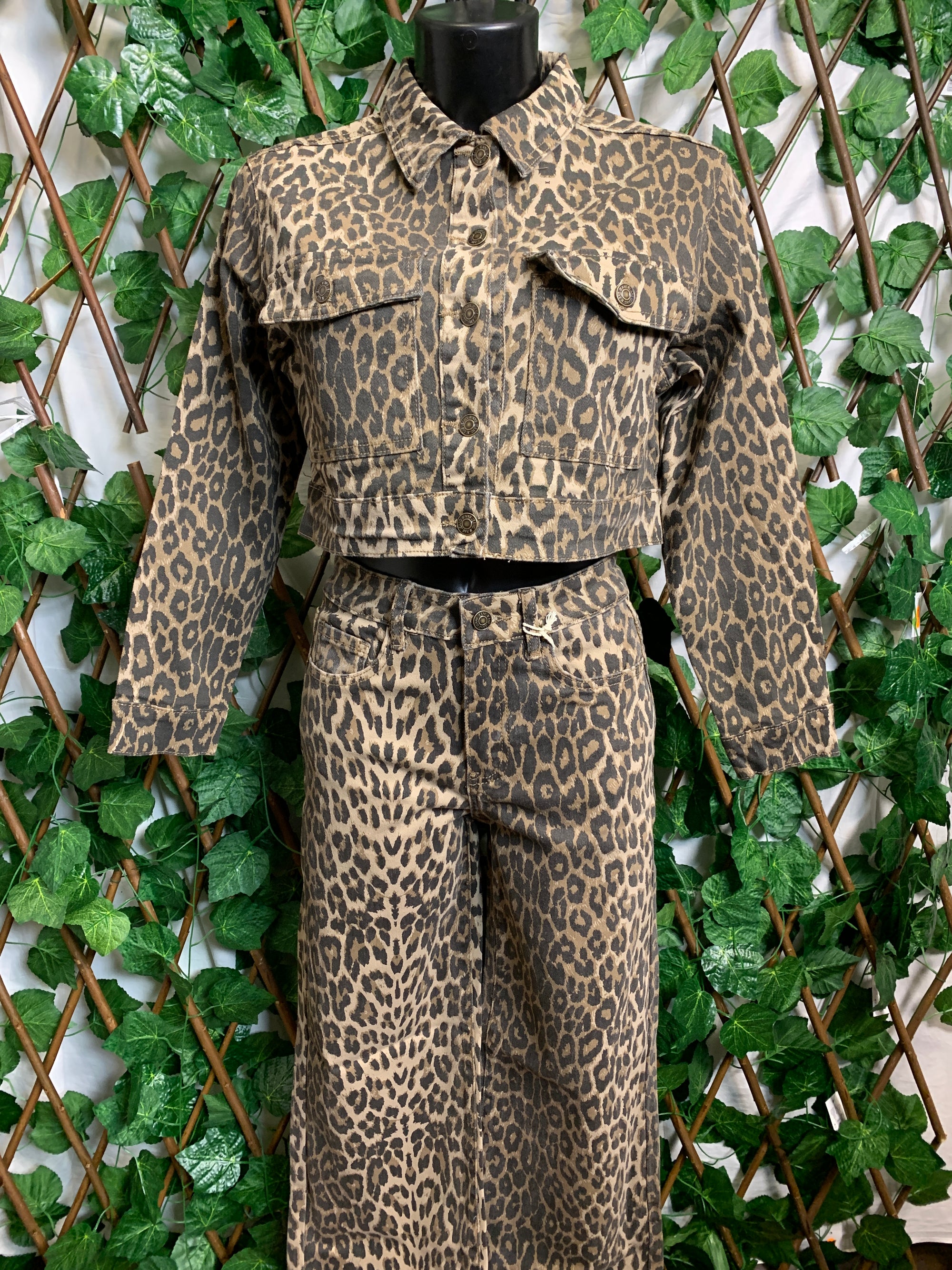 Leopard print suit