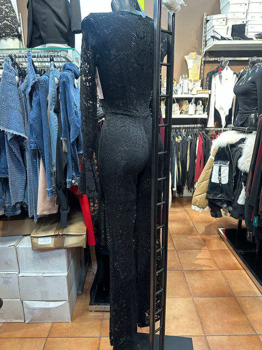 Jumpsuit Bodycon con Bottoni Gold – Autorità e Seduzione