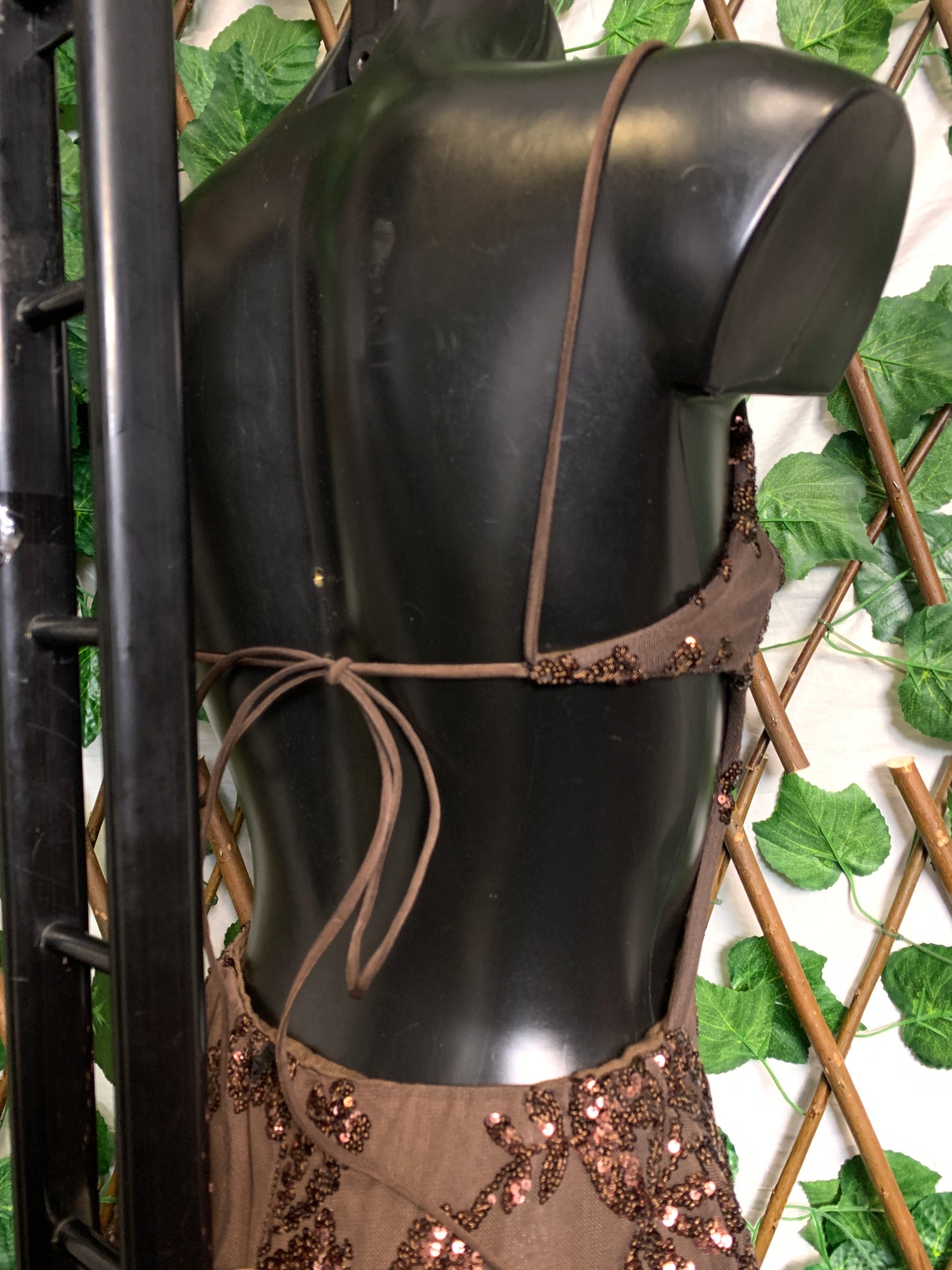 Vestito corto designati dai paillettes