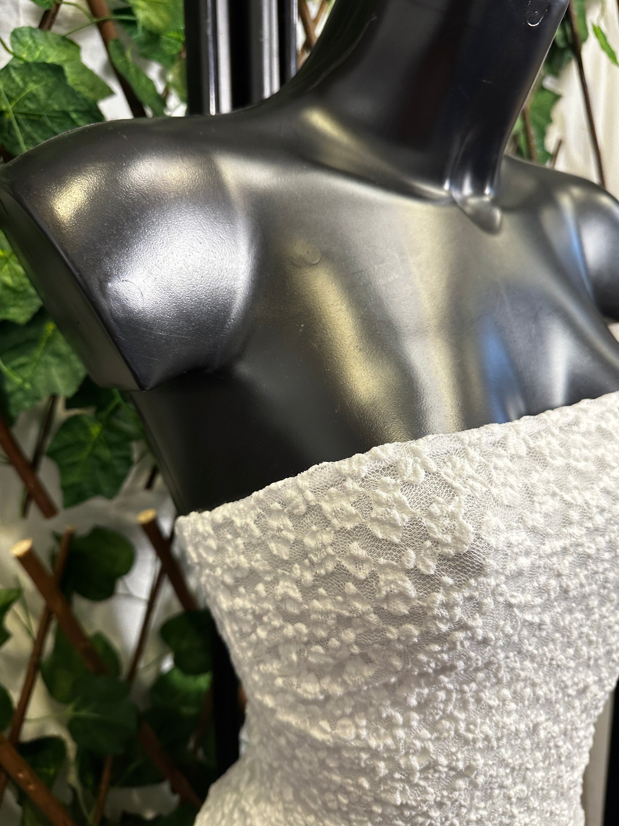 Modello crepe: vestito corto a fascia | taglia unica